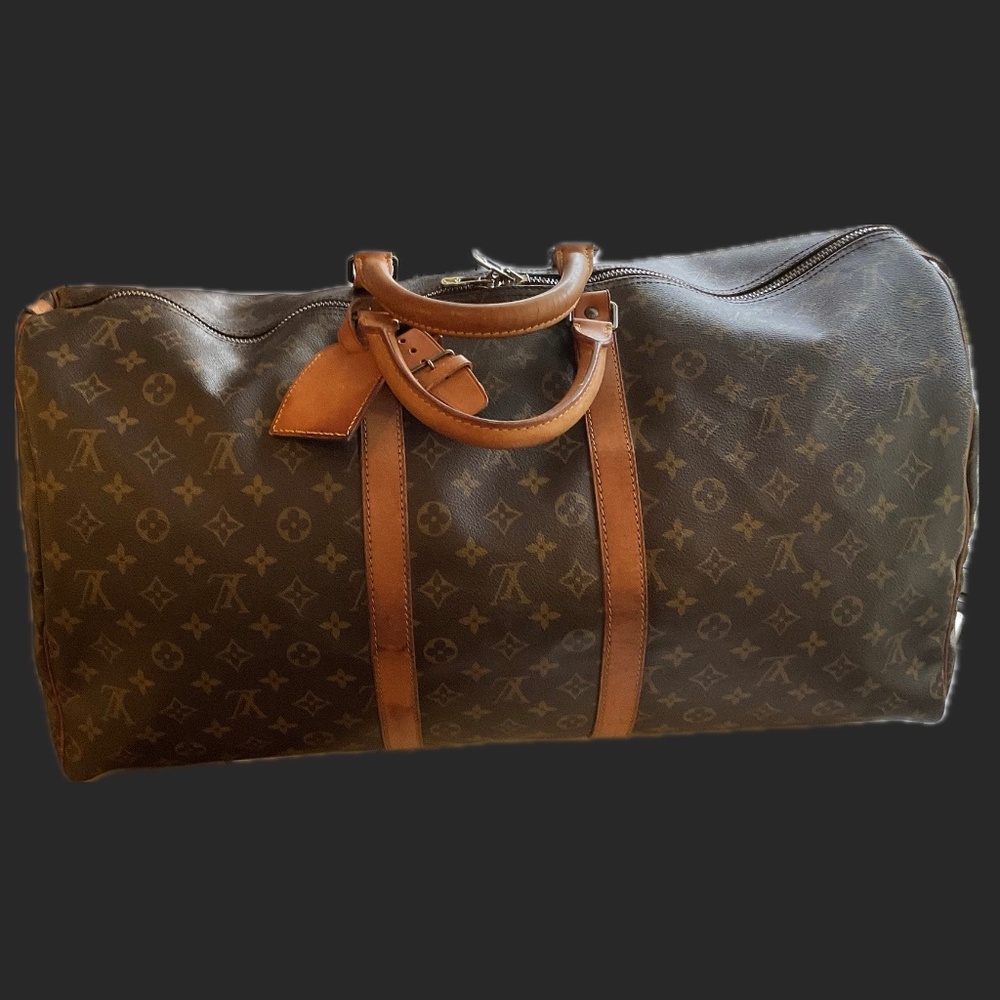 LOUIS VUITTON Monogram Canvas Keepall 55 M1884 Authentic Vintage - Picture 2 of 14